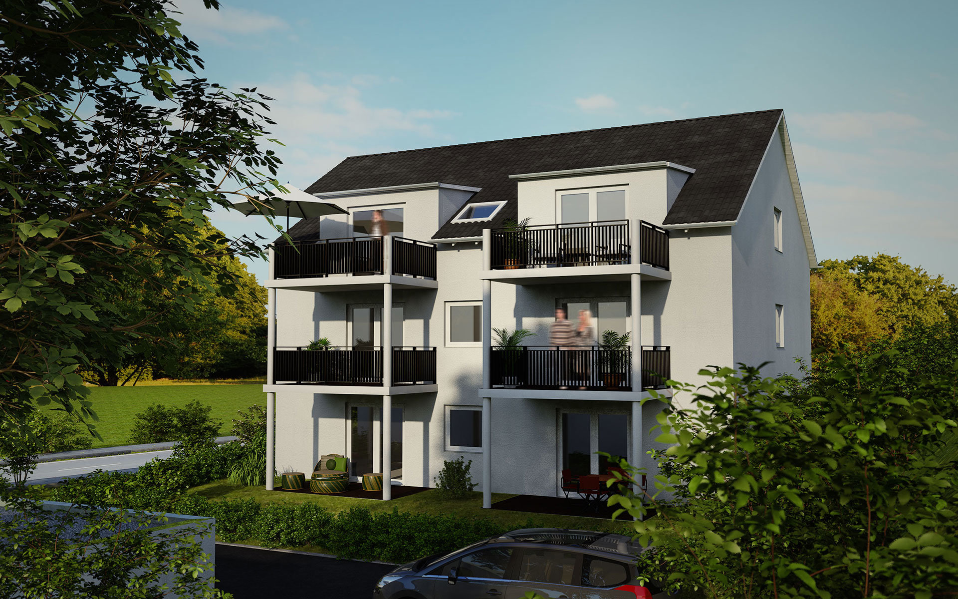 Architektur Illustration Agnesienberg