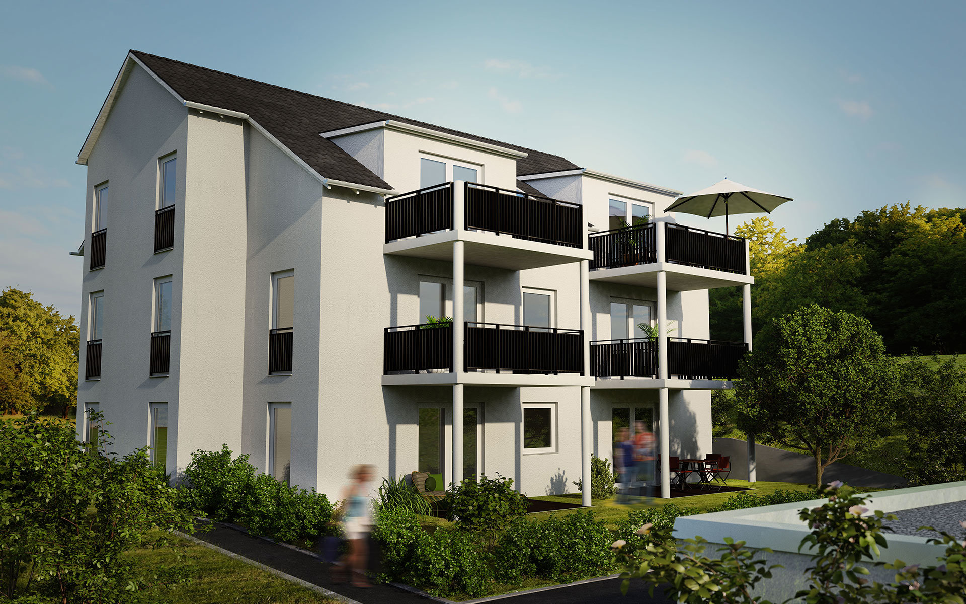 Visualisierung Agnesienberg Hofseite