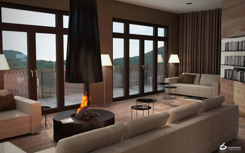 Innenraumvisualisierung - Bauzeichner-Service